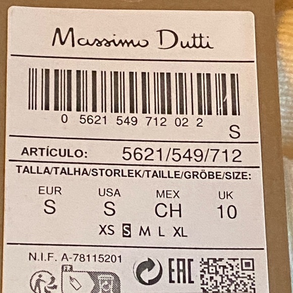 NWT. Massimo Dutti Cream Wool/Cashmere Blend Sweater with High Neck. Size S. - Picture 9 of 12